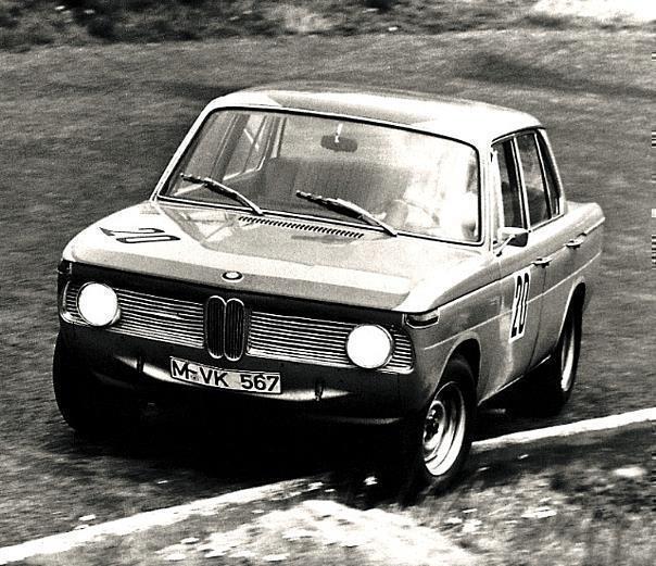 Hubert Hahne im BMW 1800 TI, 1964